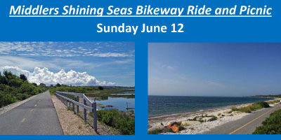 Middlers Shining Seas Bikeway Ride and Picnic June 12, 2022
